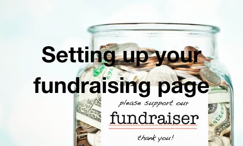 Setting up your fundraising page
