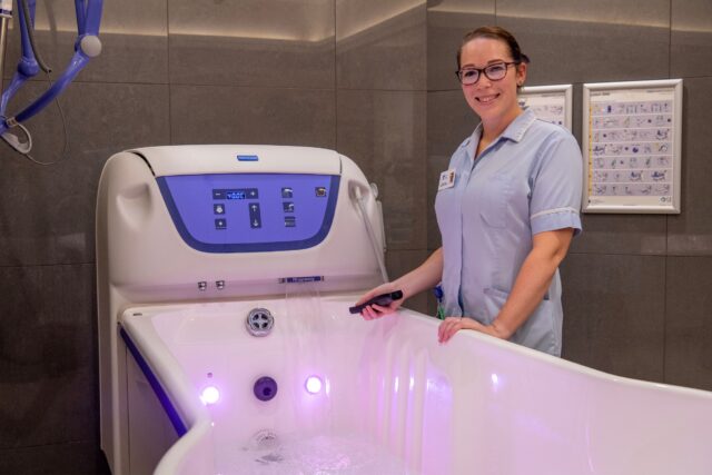 Bathing service at The Prince of Wales Hospice in Pontefract
