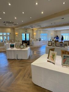 Giving from the art event space with the art