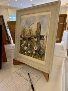 Giving from the art event landscape painting