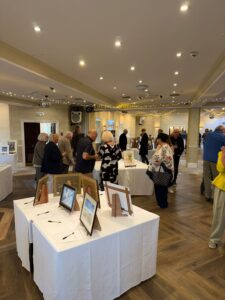 Giving from the art event space with the art