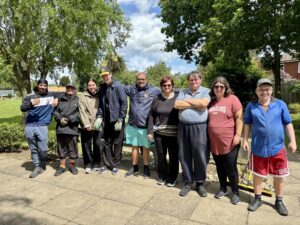 Millennium support volunteers with Jo Dunford our wellbeing lead