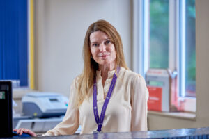 Karen, reception volunteer