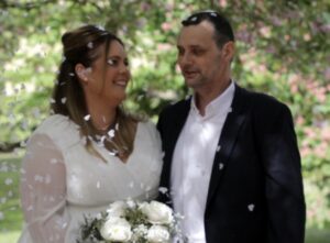 Lindsey and Mick at their wedding
