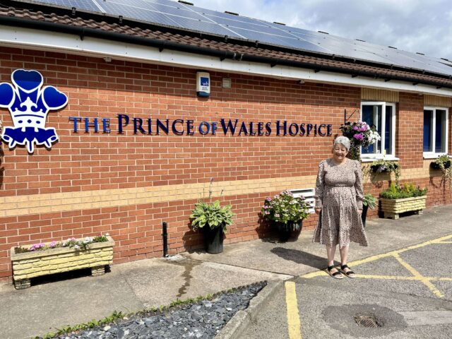 Local hospice Lottery winner Angela Enever.