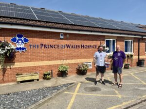 Glyn Jepson has raised £8,685 for two local charities