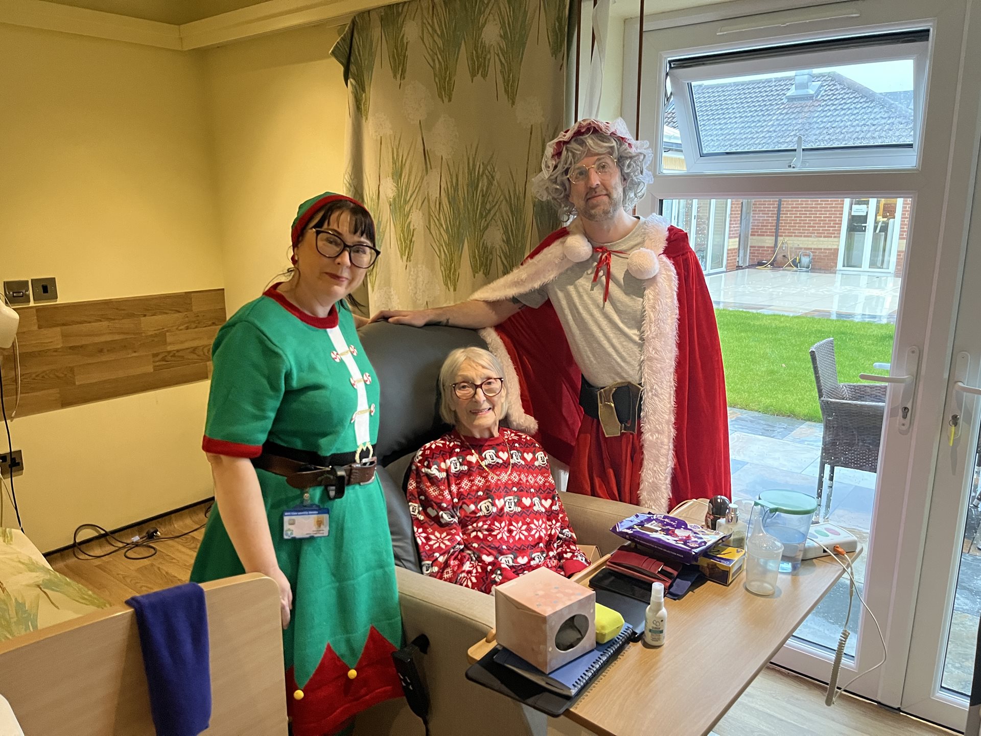 Patients had festive visits