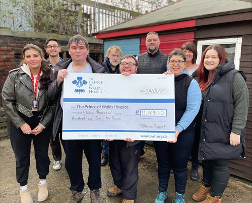 Millennium Support give generous donation to our Hospice